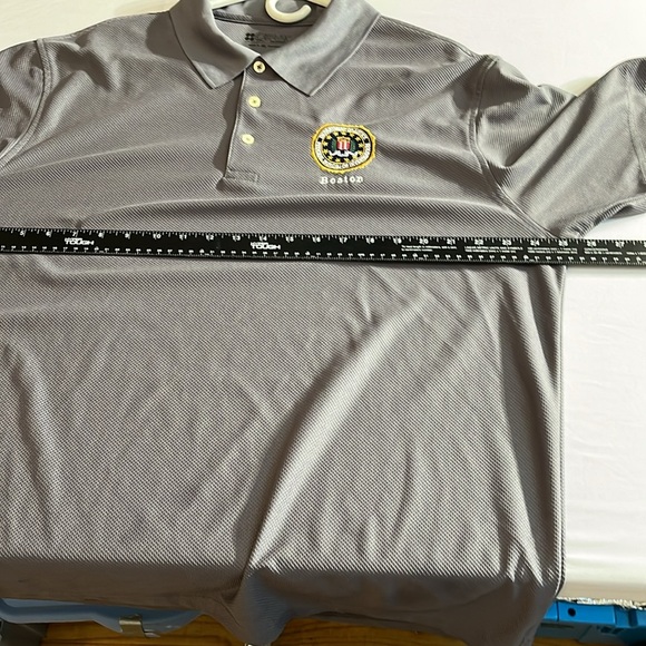 GEAR X-Large men’s grey FBI Boston polo shirt clumate control short sleeve - Picture 8 of 15